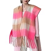 Wander Agio Winter Women Warm Scarf Long Shawl Large Scarves Cold Weather Thick Blanket Scarfs Colorful Plaid