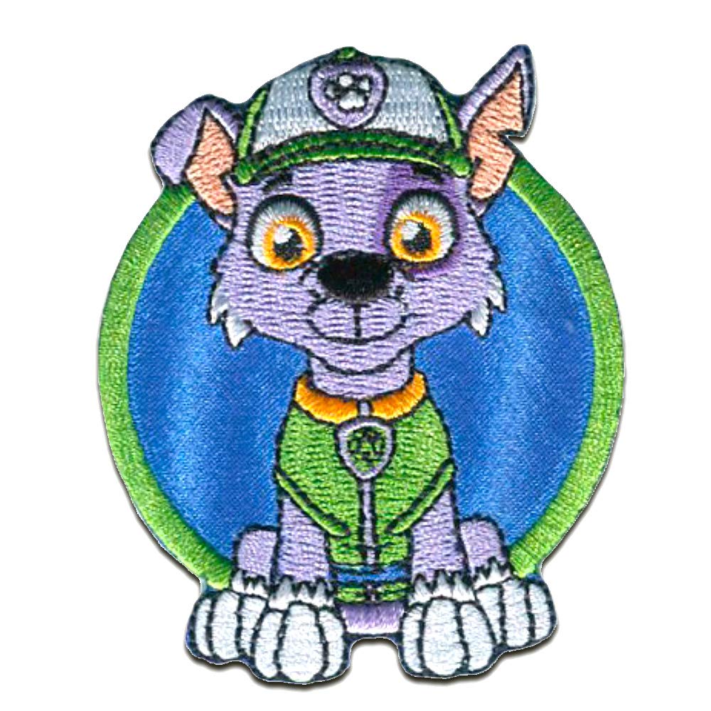 Iron on Patches Paw Patrol 'Rocky' Blue 7,3x6cm Application