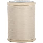 YLI Hand Quilting Thread - 100% Egyptian Cotton, Glazed, Strong &amp; Tangle-Free, 500 yd. Spool - Natural