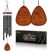 SteadStyle Memorial Gifts for Loss of Loved One, Memorial Wind Chimes, in Memory of Loved One, Bereavement Gifts, Sympathy Gift for Loss, Home Decor Outdoor Garden Patio