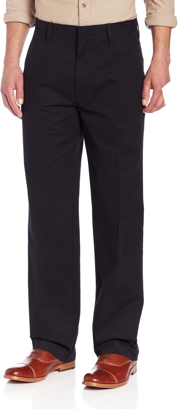 Haggar Life Khaki Pants Straight Fit BLACK 30W 30L at Amazon Men’s