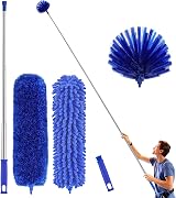 Lomida Microfiber Duster Kit Telescoping Pole 30-81 in Cobweb Ceiling Fan