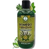 Romero, Sábila & Bergamota Shampoo (Rosemary, Aloe Vera & Bergamot) – 16.9 fl oz – Nourishing Hair Care – Natural Shine & Strength – Healthy, Beautiful Hair – Sulfate-Free