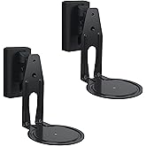 Sanus Speaker Wall Mounts for Sonos Era 100™ Pair - Swivel & Tilt Speaker Mount with Easy 15-Minute Install - Black, 2-Pack
