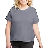 Hanes Womens Originals Tri-Blend T-Shirt, Curved-Hem Tee, Classic Crewneck T-Shirt for Women, Plus