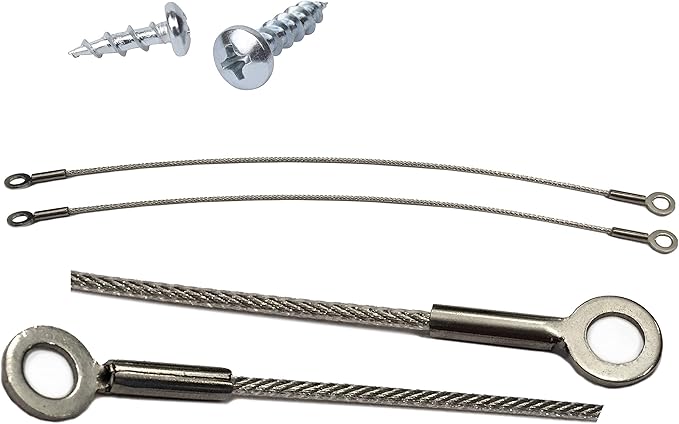 Cabinet Door Restraint,Cabinet Hinge Limiter,Door Opening Angle Protector With Mounting Screws (20, 6 Inch