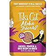 Tiki Cat Aloha Friends, Chicken, Pumpkin & Duck, Grain-Free & High Moisture, Wet Cat Food for All Life Stages 2.5 oz. Pouch (Pack of 12)