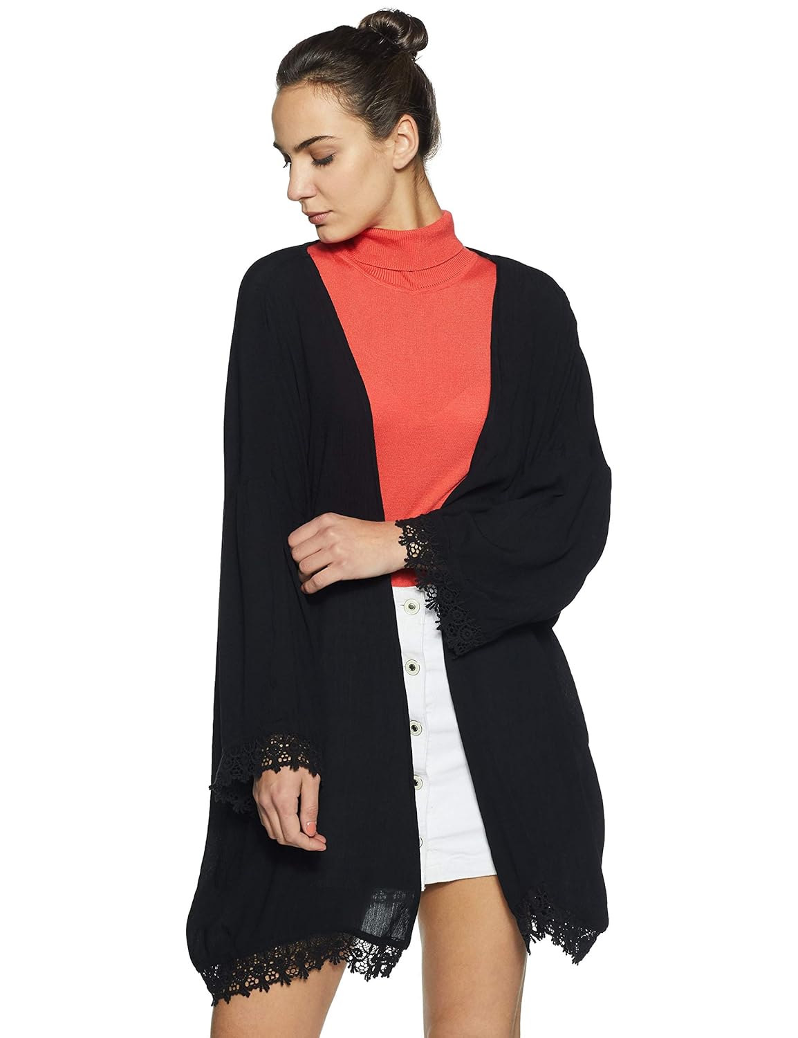 cherokee by unlimited women's rayon cardigan