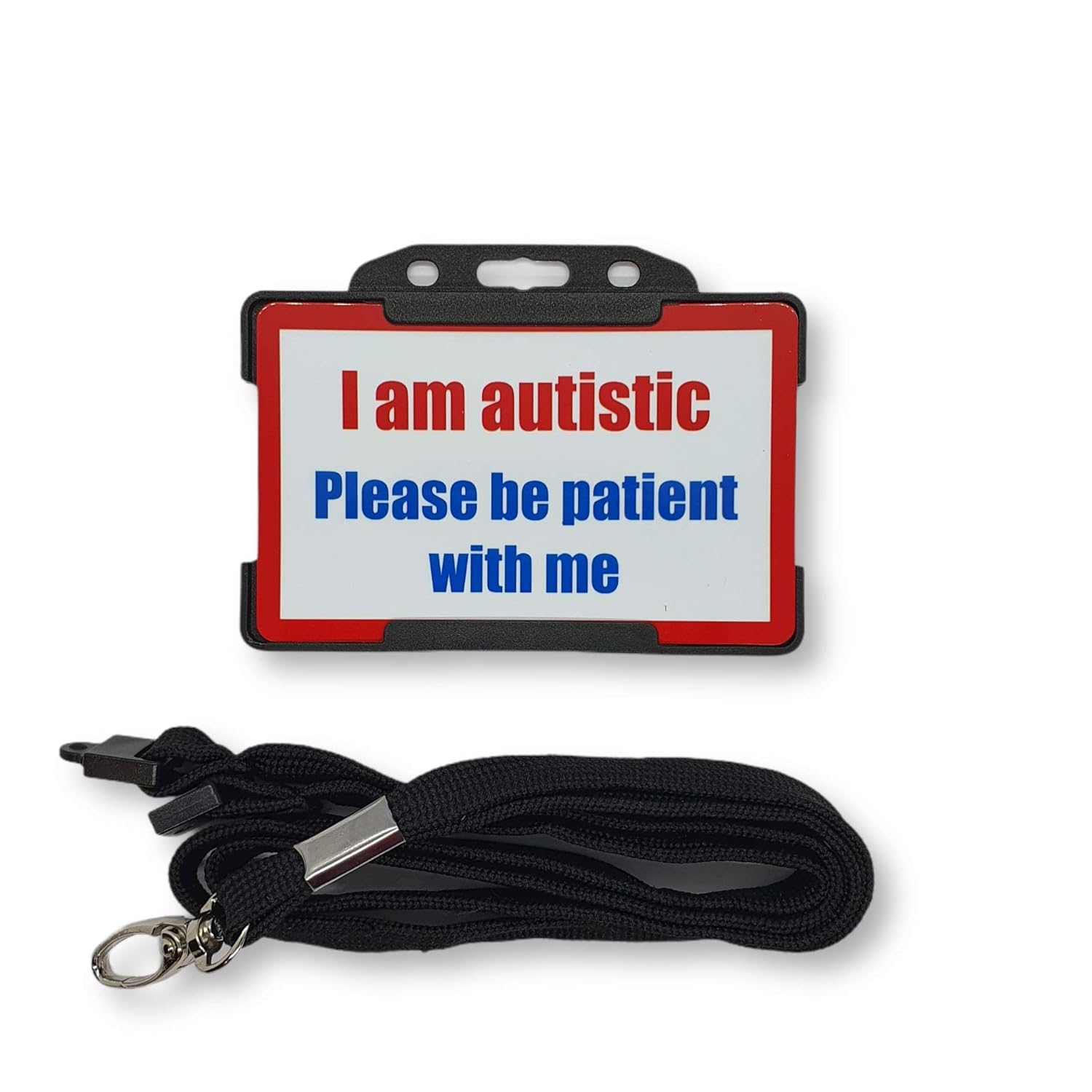 Autism Autistic Hidden Disability ID Card Lanyard Disability