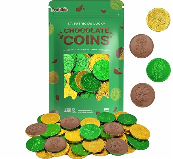 ST. PATRICK’S DAY MILK CHOCOLATE GREEN & GOLD...