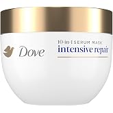 Dove Hair Intensive Repair 10-in-1 Serum Mask for Damaged Hair, 9.2 fl oz | Bio-Protein Care Technology, Glutamic Amino Serum, Repairs 10 Signs of Damage in 1 Minute, Weekly Deep Conditioning