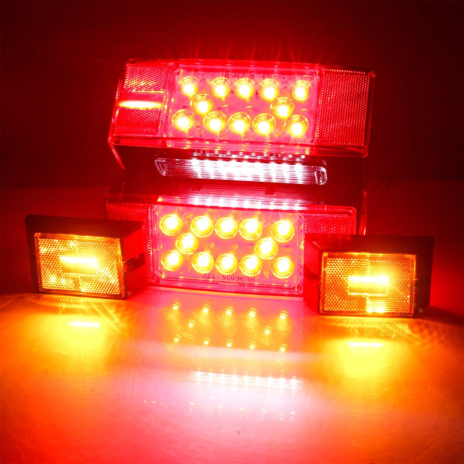 LED 12V WoneNice Low Function Turn Taillights, Stop