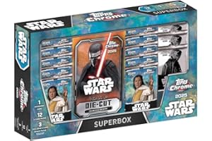 2025 Topps Chrome Star Wars SuperBox Trading Card Box