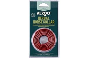 ALZOO Natural Herbal Horse Collar, 100% Plant-Based Active Ingredients, Waterproof, 30-Day Protection, 40.2 Inches