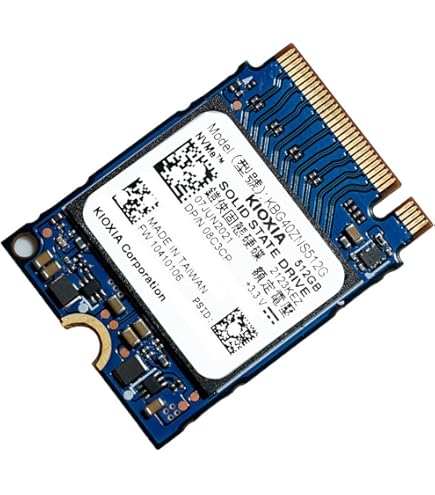Amazon.com: KIOXIA SSD 512GB M.2 2230 30mm NVMe PCIe 4.0 Gen 4 x 4