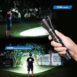 Rechargeable Flashlights High Lumens, 1200 Lumens