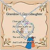 Homeair Infinity Heart Necklace - Birthday Gifts for Grandma Granddaughter, Granddaughter Necklace Gifts from Grandma, Grandmother Christmas Birthday Gift from Granddaughter
