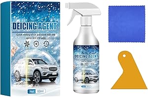 GENERIC De - Icer for Car Windshield Defroster, Window Snow Spray, Deicing Spray, De-Icer Spray, Ice Remover Melting Spray Winter Car Essentials, Fast Ice & Snow Melting Spray 60ml