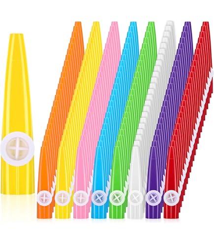 Amazon.com: Amylove 72 Pcs 8 Colors Plastic Kazoos Bulk Kazoo