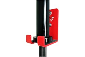 SIWOOD Olympic Barbell Hanger,Garage Gym Bar Wall Rack,Vertical Barbell Mount Rack,Space Saving Commercial or Home Gym Accessory,Holds Under 33mm Bar Size