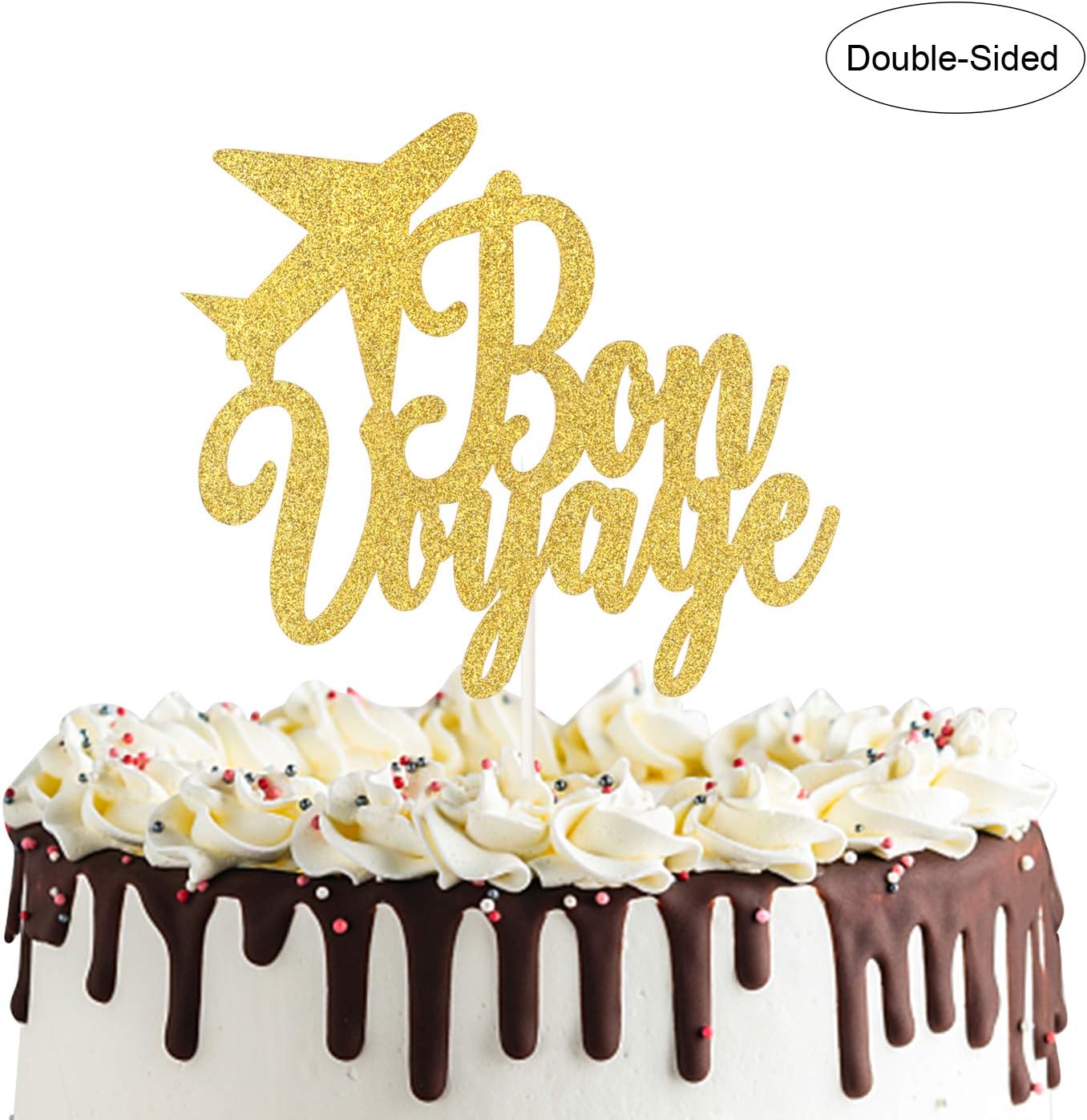 Bon Voyage Cake Topper Happy Retirement Farewell Party Cake Topper Party Supplies Cake Cupcake Toppers Nhstages Co Uk