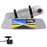 Mirror Dash Cam 7 Inch Touch Screen Car Camera