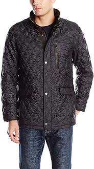 Windowpane Quilted Walking Jacket 