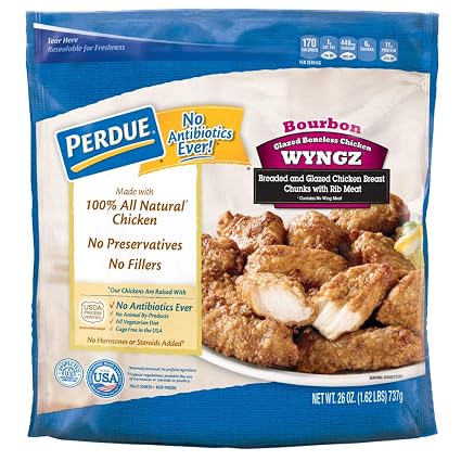 Perdue Bourbon chicken boneless skinless chicken breast, Water dextrose, sugar, teriyaki type flavor (Water, propylene glycol (072745804519)
