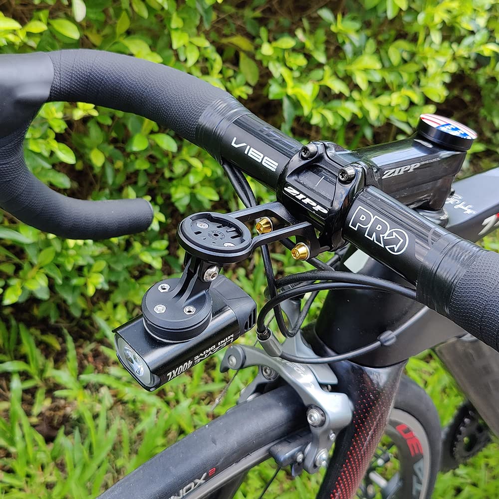 Cestbon Out Front Bike Mount for Garmin Edge Wahoo Elemnt Compatible with Specialized S-Works Road Bicycle, Garmin Wahoo Bicycle Stem Gopro Combo Mount for S-Works SL