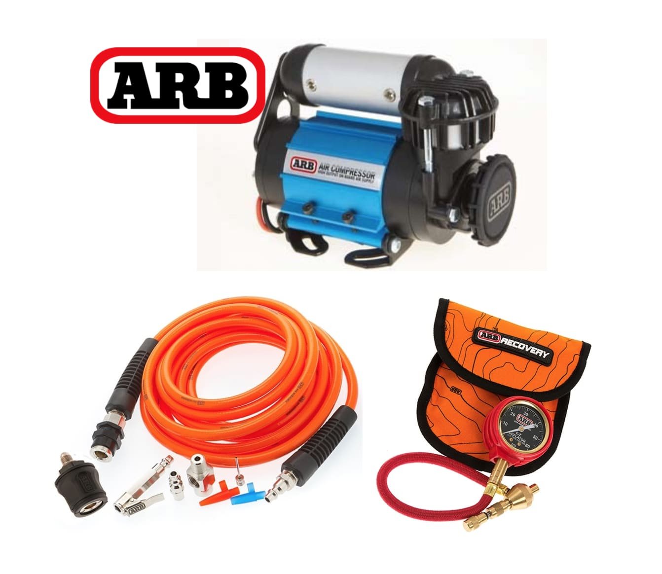 Amazon.com: ARB Ultimate Wheeler Pack HD Air Compressor & Pump Up Kit & E-Z  Tire Deflator 4x4: Automotive