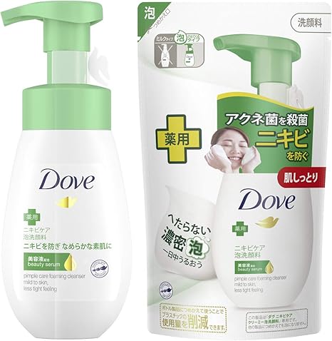 Amazon Amazon Co Jp限定 Dove ダヴ ニキビケア クリーミー泡洗顔料 ニキビケア クリーミー泡洗顔料 詰替え用 160ml 140m おまけ付き Dove ダヴ 泡洗顔料 通販