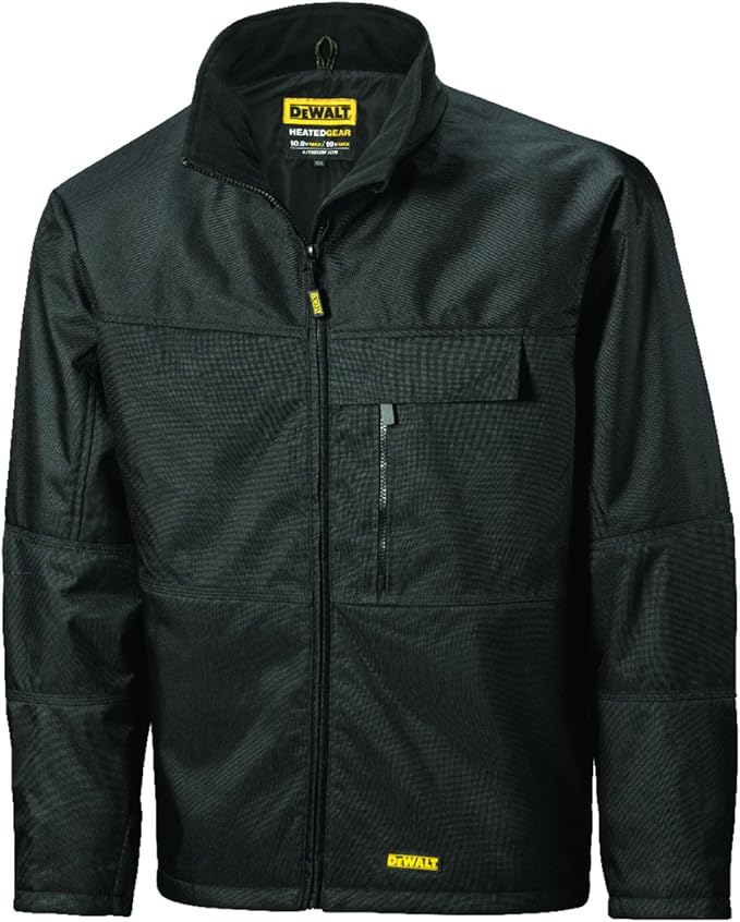 Dewalt DCJ 069 Heated Rechargeable Work Jacket in Softshell Material Wind Resistant and
