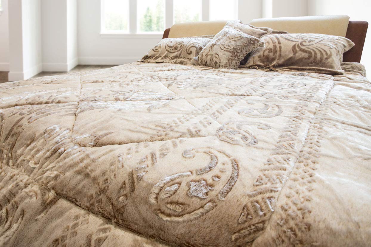 Buy Atmax 5 Piece Grey Luxury Velvet Comforter Set Queen 86 X96