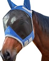 Harrison Howard CareMaster Pro Luminous Fleece Fly Mask Aquamarine L view 8