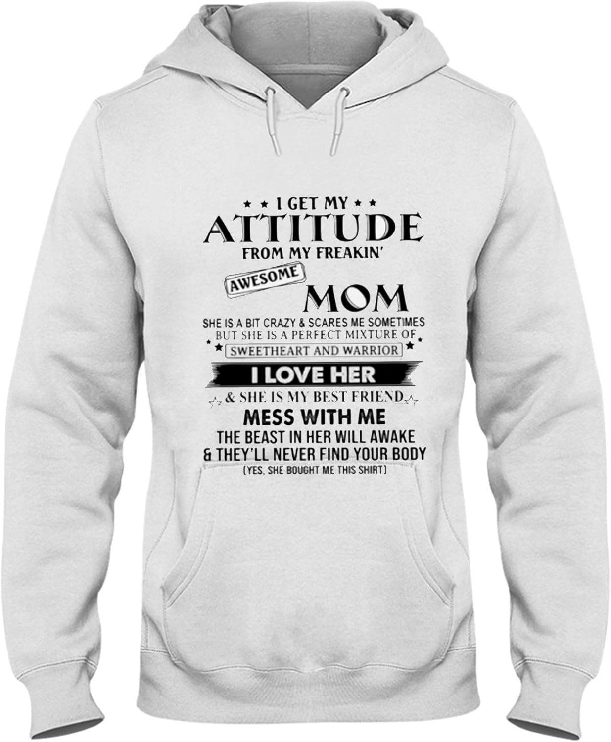 Amazon Com She Is My Best Friend Lovely Gift For Daughter Hoodie T Shirt Black Clothing