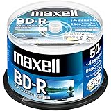 maxell 録画用 (1回録画用) BD-R 地上デジタル180分 BSデジタル130分 4倍速対応 インクジェットプリンタ対応ホワイト(ワイド印刷) 50枚 スピンドルケース入 BRV25WPE.50SPZ