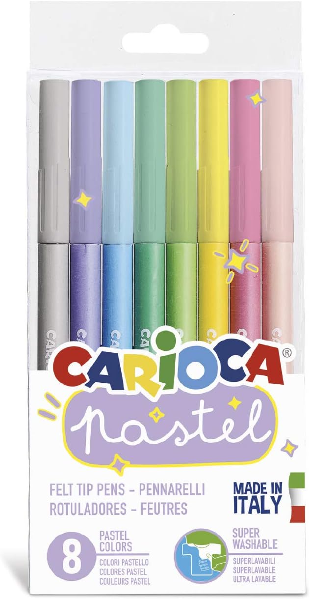 Carioca - Rotuladores Pastel 8 Colores Carioca: Amazon.es: Juguetes y juegos