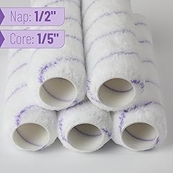 Bates- Paint Roller Covers, 9", Purple Stripes, 5