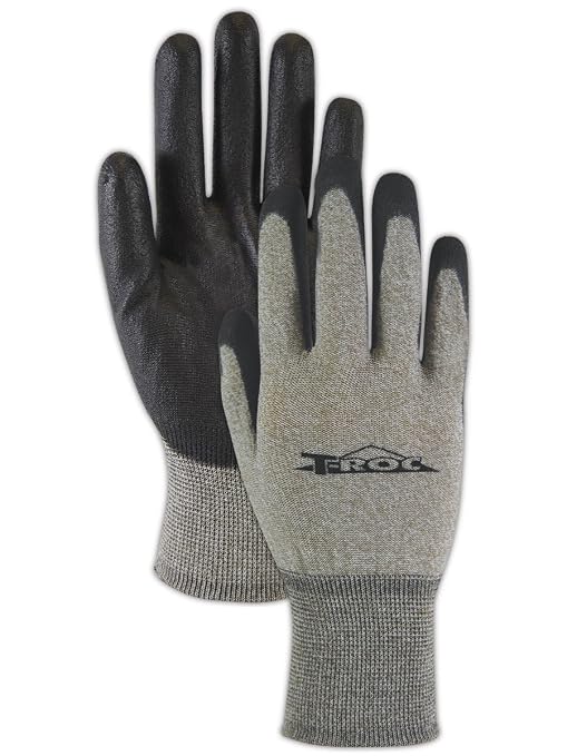 MAGID TOU-ROC-L T-ROC Touchscreen Polyurethane Palm Coated Gloves