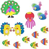 UPINS 1000 Pcs Black Wiggle Googly Eyes Self-Adhesive Mixed Sizes view 3