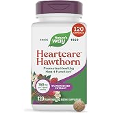 Nature's Way HeartCare Hawthorn Standardized Extract, Daily Support,120 ct | Promotes Healthy Heart Function*, 160 mg Hawthorn per 2-Tablet Serving, Gluten Free, Vegan, Dietary Supplement for Adults