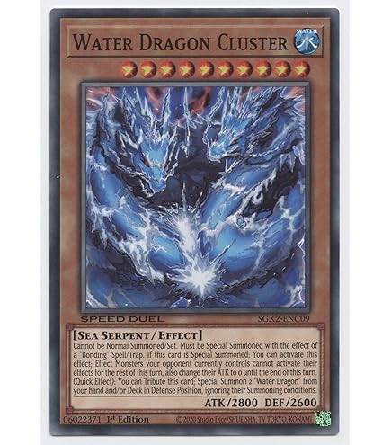 strong water cards yugioh Amazon.com: Yu-Gi-Oh! Water Dragon - SGX2-ENC01 - Secret Rare