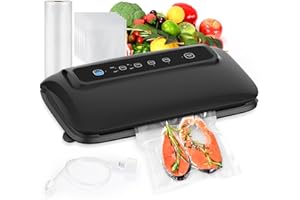 Vacuum Sealer Machine with Roll Storage & Built-in Cutter, Multi-Functional Food Sealer, Powerful Bag Sealer for Food Saver, 