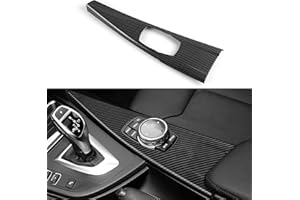 HENGYUESHANG Car Multimedia Cover Sticker Wrap Carbon Color ABS Decal Trim fits for BMW F30 F31 F34 3GT F32 F36 Accessories - F33 Convertible NOT FIT