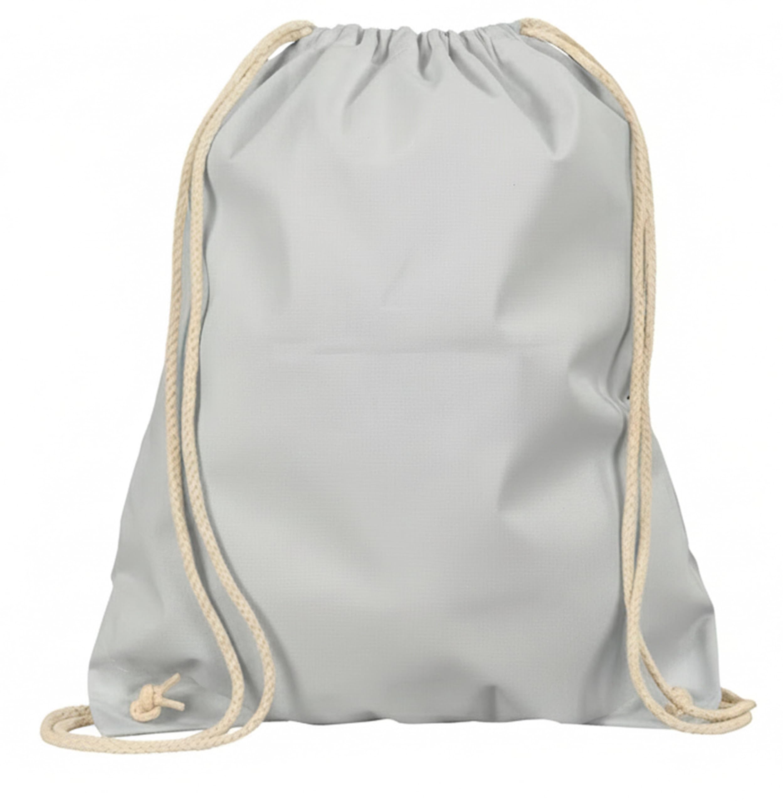 Veproli Cotton Gym Bag Sports Bag Drawstring Bag Gym Bag Jute School Backpack, gray, One Size