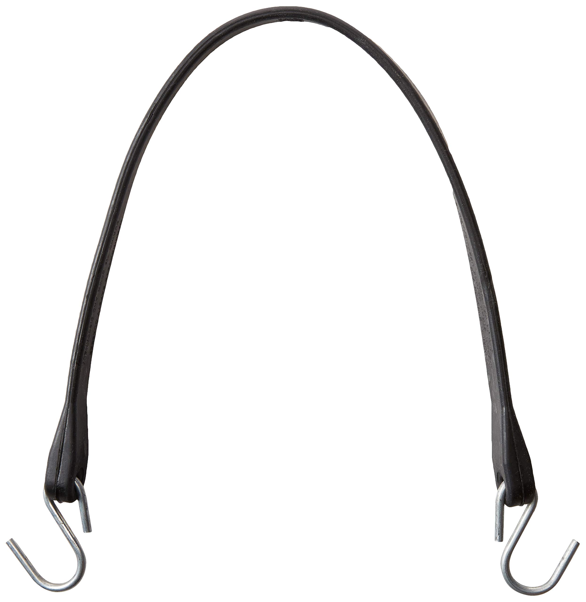 21" Inch Rubber Bungee Cords with Hooks Crimped S Hooks Natural