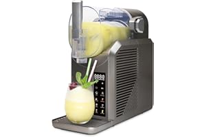 Acaspresso Slushie Machine for Home, 81oz Frozen Drink Machine with 6 Preset Programs, 6 Hours Timer for Margarita, Slushie, Frappé and More, No Ice Needed, Easy To Use & Clean (Gunmetal)