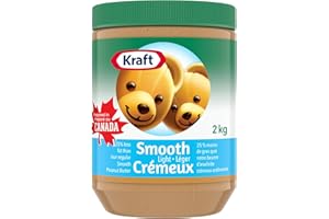 Kraft Smooth Peanut Butter, Light, 2 kg Jar