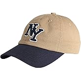 NY 3D Embroidered Cotton Dad Hat – New York Baseball Cap, Adjustable Metal Buckle Strap, Unstructured Low-Profile Style