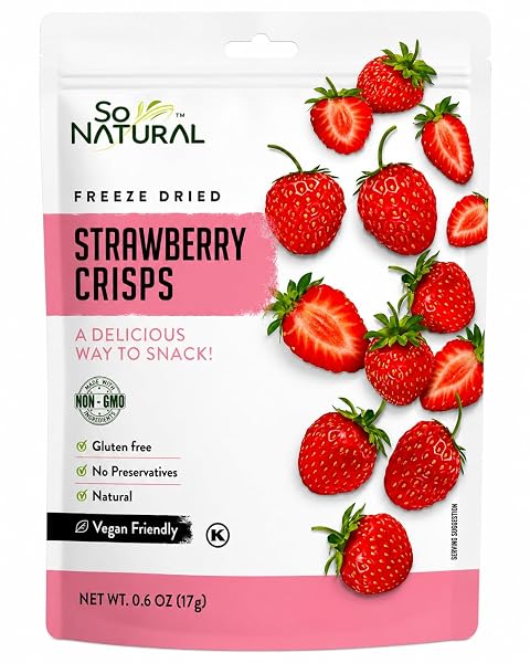 SO NATURAL FREEZE DRIED STRAWBERRIES 0.6 OZ